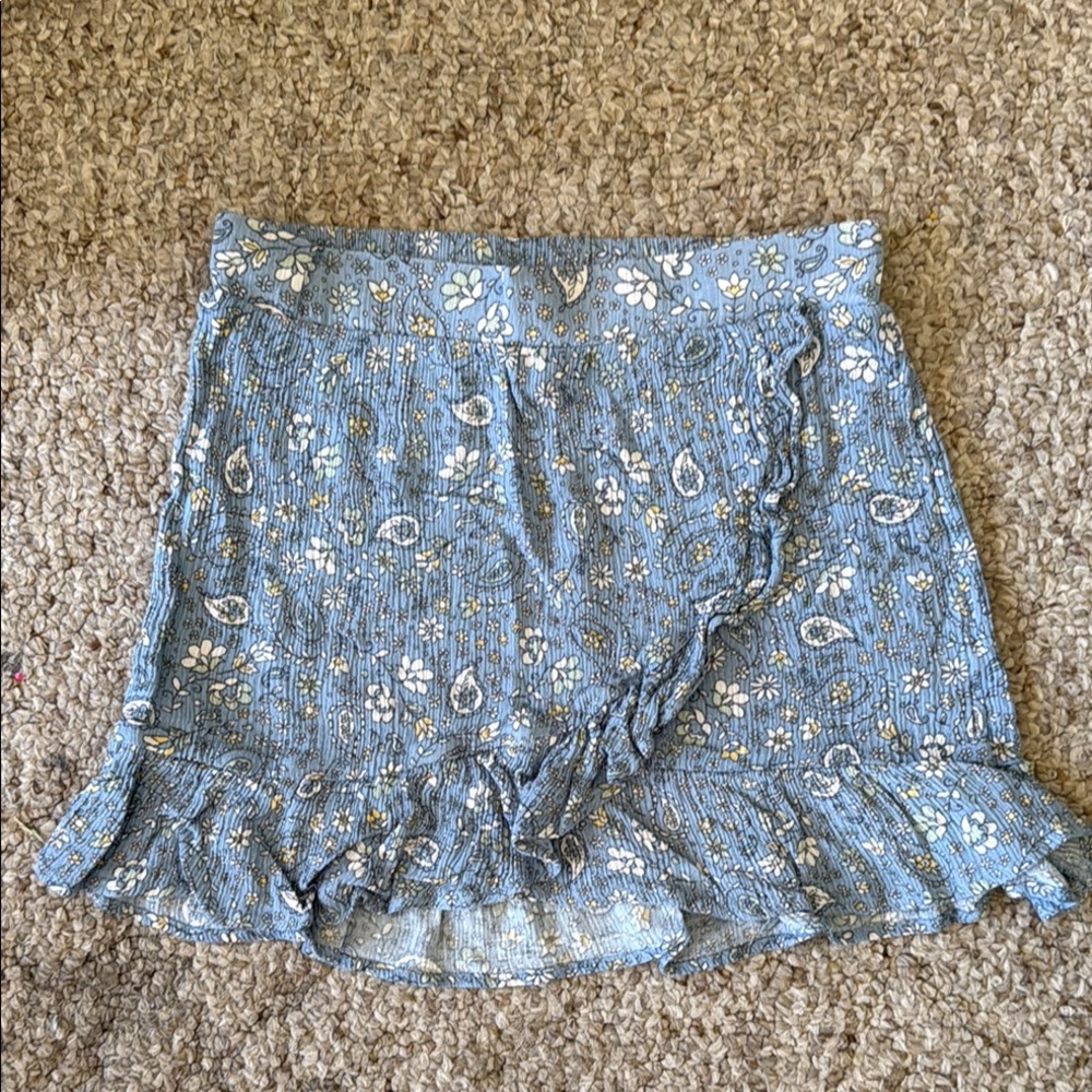 Floral Blue Skirt